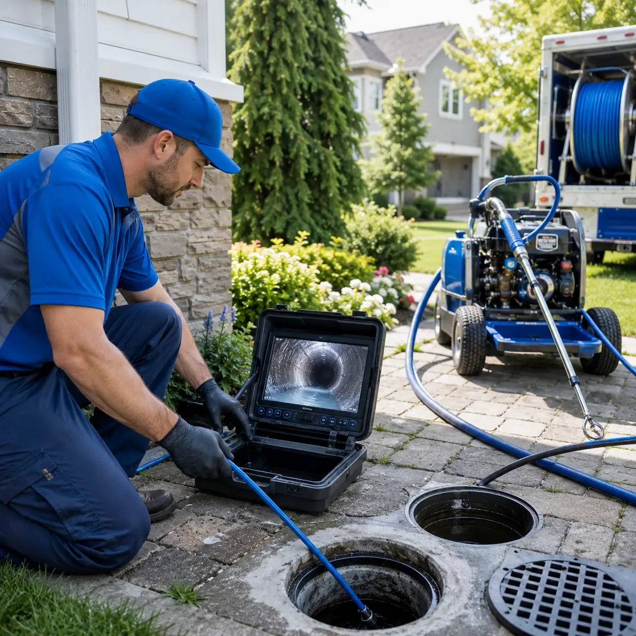 Outdoor drain cleaning professionals serving Germansville, PA