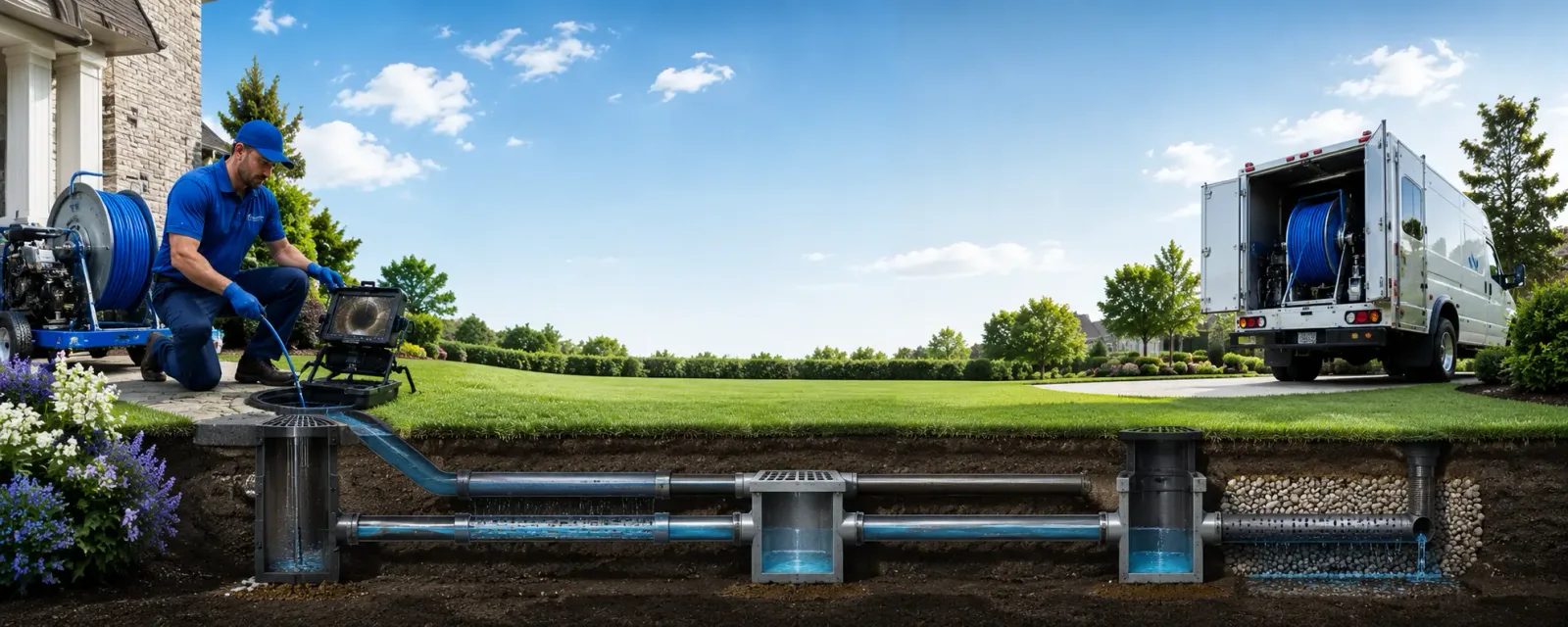 Outdoor drain cleaning information for Germansville, PA
